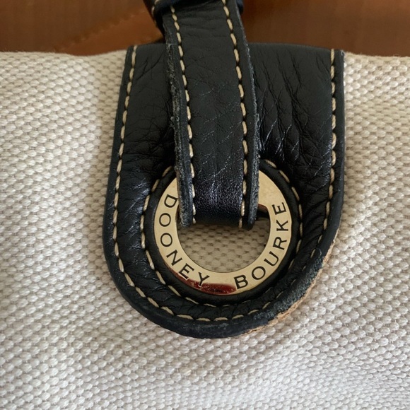 Dooney & Bourke Large Cream East West Grommet Tote Bag Shopper Handbag Purse - Picture 4 of 12